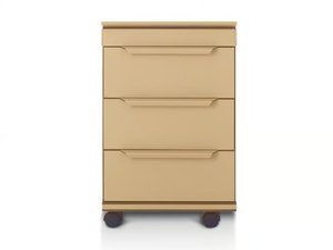 PASO DOBLE - Tanned leather covered office drawer unit with castors _ i 4 Mariani